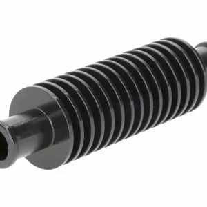 Highlight Durchlaufkühler / Minikühler Aluminium schwarz rund (133mm) 17mm Schlauchanschluss