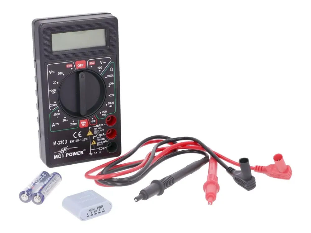 Preisknaller Digitalmultimeter MC POWER M-330D schwarz