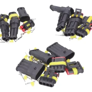 Stecker Satz Kabelverbinder / Kabelschuh Set wasserdicht 3x 2, 3 und 4 Pins Jetzt Kaufen