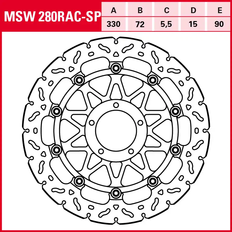 Sonderangebot TRW Lucas Bremsscheibe MSW280RAC-SP Vorne
