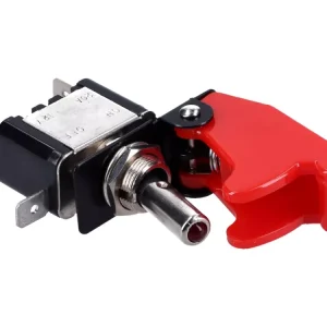 Schalter mit Schutzklappe und LED - rot Ausverkauf