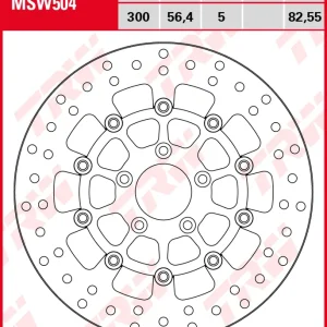 Preis Gesenkt TRW Lucas Bremsscheibe MSW504 Vorne