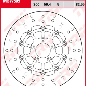 TRW Lucas Bremsscheibe MSW509 Vorne Abverkauf