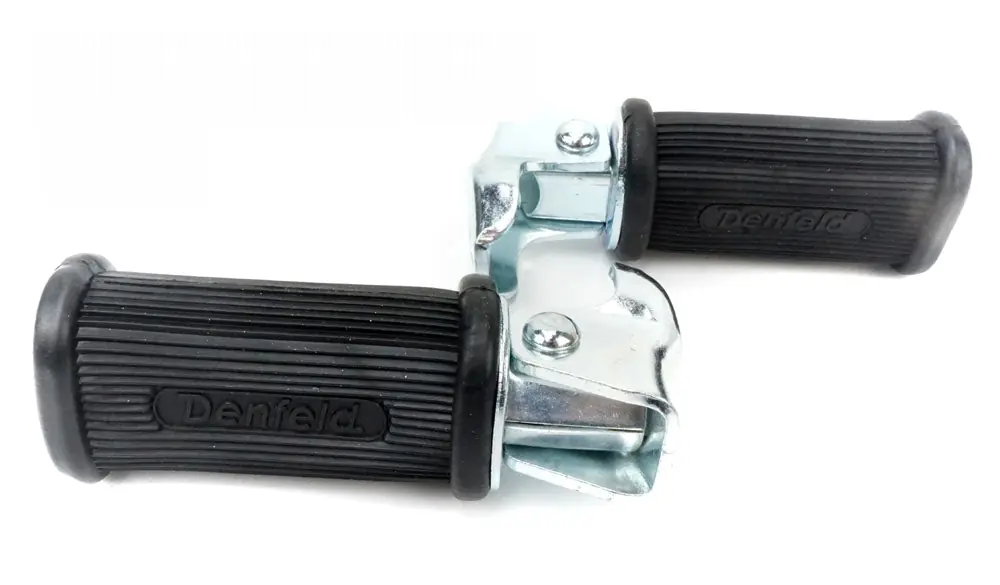 Original Denfeld Fußrasten Satz Universal für Mofa Moped Neu Sichere Zahlung