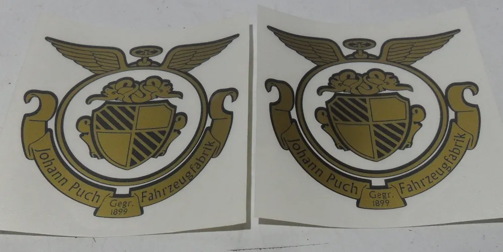 Aufkleber Puch Gold 50 Fahrzeugfabrik Johann Puch 1 Satz Neu Saisonangebot