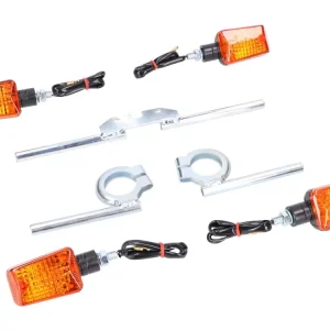Bestseller Blinker Set 12V 20W mit Blinkerträger verzinkt für Simson S50, S51, S70