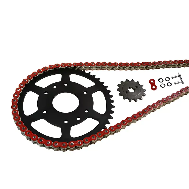 EK-Chain Kettensatz 520 MVXZ-2 passend für Ducati Panigale V2 ab Modelljahr 2020 – Farbe Rot Neu