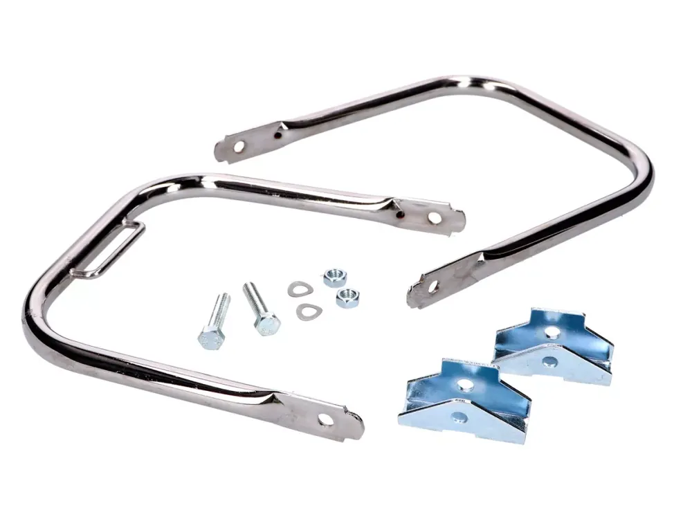 Sofort Bestellen Gepäckträger Set hinten Chrom kurzer Stützbügel für Simson S50, S51, S70