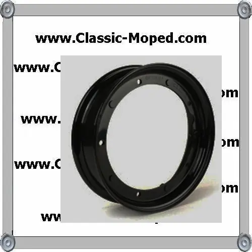 Felge Vespa PK 80 PX ET3 50N Rally 200 Sprint 50 Schwarz NEU Gratis Versand