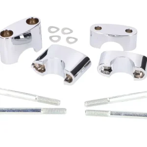Lenkerklemme / Lenkerauflage Set Chrom für Simson S50, S51, S70 Direktkauf