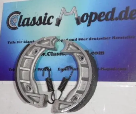 Markenware Passend für Zündapp ZX ZB 25 Aluräder Satz Bremsbeläge Bremsbacken 105x20 mm Neu