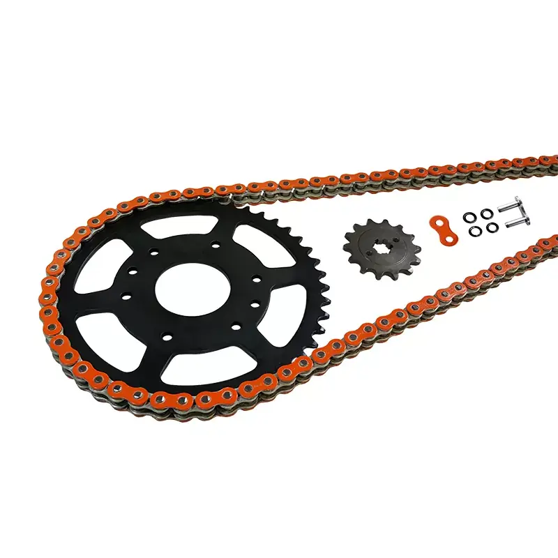 EK-Chain Kettensatz 520 MVXZ-2 Orange passend für Husqvarna 125 Svartpilen und Vitpilen ab 2021 Gratis Versand