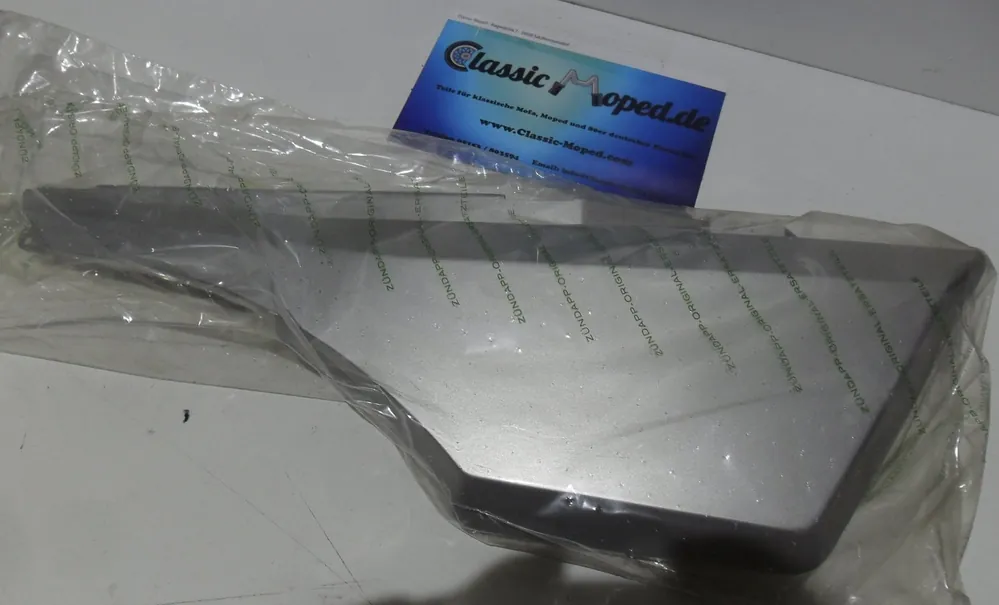 Passend für Zündapp KS80 Super Seitendeckel rechts 537-10.162 silber NEU Org Zertifiziert