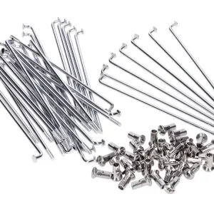 Neu Speichen Satz 143,5mm M3,5 16 Zoll glänzend (blau verzinkt) für Simson S50, S51, S53, S70, S83, KR50, KR51/1, KR51/2 Schwalbe, Sperber, Habicht, Star