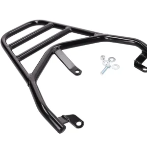 Neue Ware Top Case Träger / Gepäckträger schwarz für Peugeot Kisbee 50 RS, Streetzone, Sportline