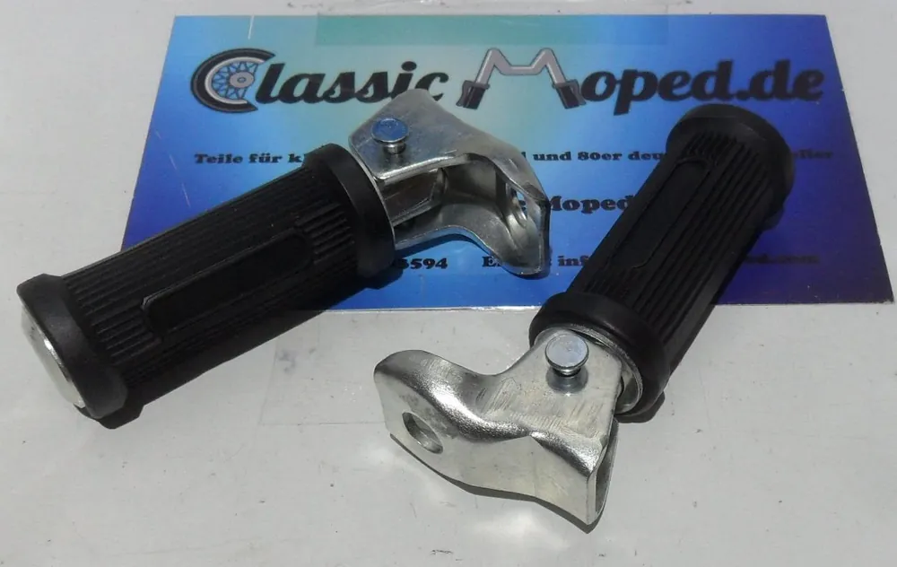 Kostenloser Versand Sozius Fußrasten rund Mofa Moped Universal NEU