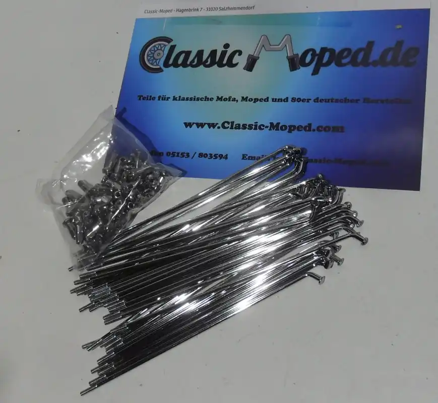 Online Kaufen Chrom Speichen 161 mm passend für Zündapp Combinette 433 KS50 515 NEU