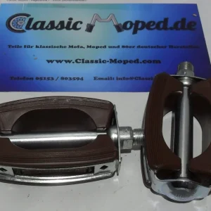Pedale Braun Oldtimer Moped NSU Quickly DKW Hummel Combinette NEU Preisreduziert