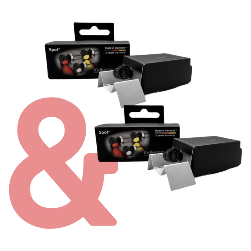 Kellermann Spot, schwarz, mit stark getönten Glas, 199.200, 2 Stück Top-Seller