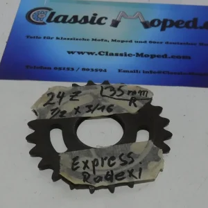 Oldtimer Moped Express Radexi 1 Kettenrad Ritzel 24 Zähne NEU Must-Have