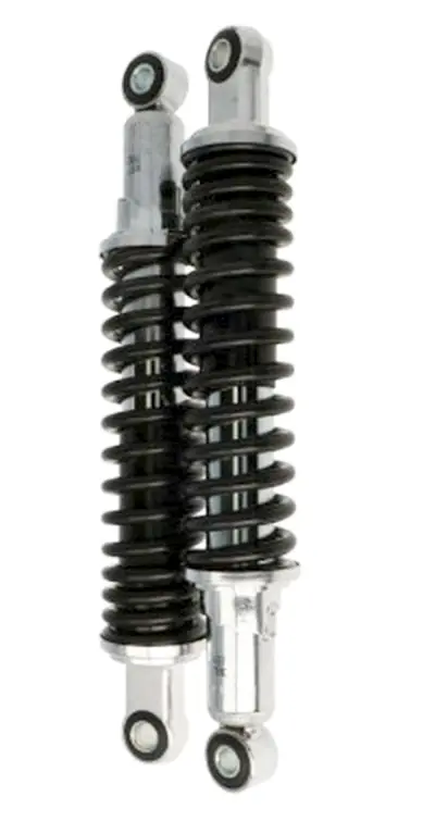 Mofa Moped Repro Zündapp Kreidler Honda stabil Chrom Stoßdämpfer Feder schwarz 310 NEU Ausverkauf