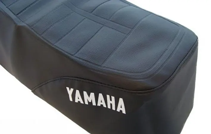 Yamaha DT 50 MX Sitzbank Bezug Sitzbankbezug Satteldecke Schwarz NEU Neu