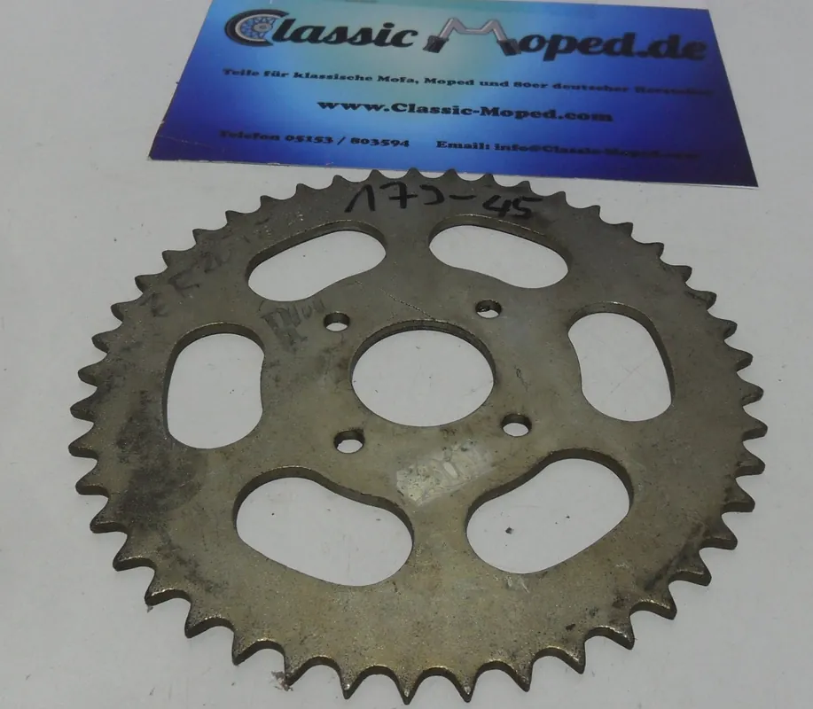 Kettenrad Kynast Mofa K 974 Demm AP25 Smily 45 Zähne NEU Begrenztes Angebot