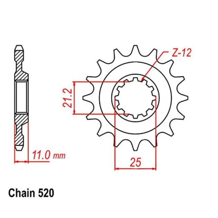 Ritzel 13Z Husqvarna CR 250 SM 450 510 530 Günstig