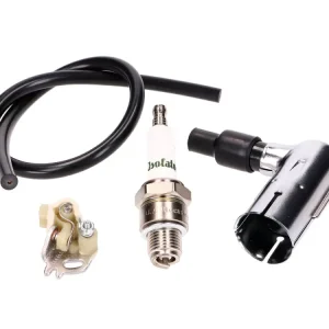 Zündung Set mit Kerzenstecker, Zündkerze, Unterbrecher, Kabel für Simson S50, S51, Schwalbe, Sperber, Star, Habicht, Spatz Versand Am Gleichen Tag