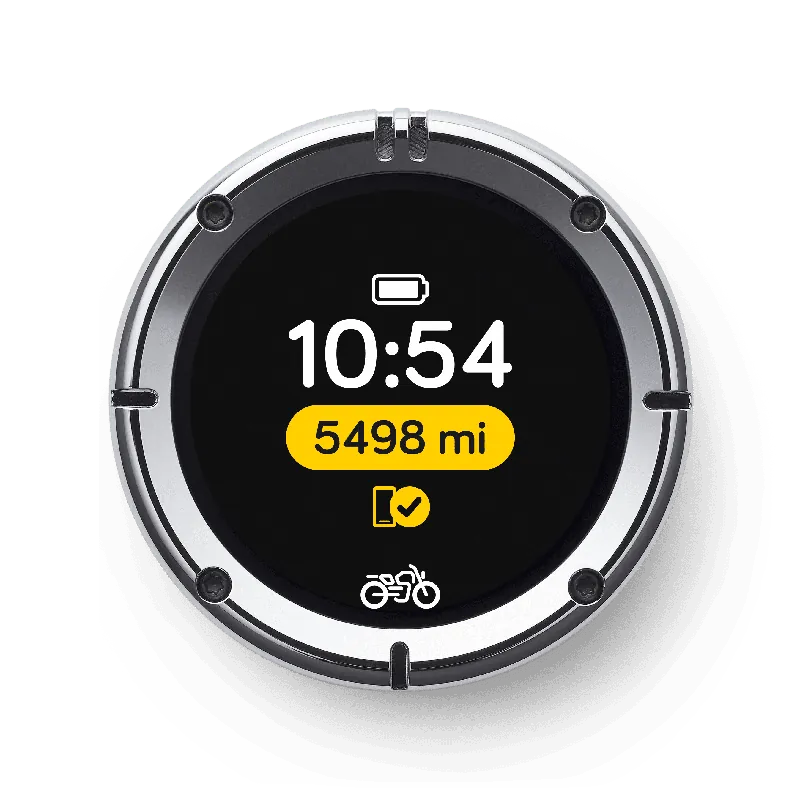 Beeline Moto II Navigationsgerät Classic, Aluminium-Gehäuse, silber poliert Highlight