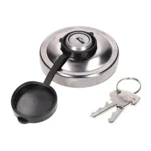 Markenprodukt Tankdeckel Aluminium Chrom-Optik (mit Schloss) für Simson S50, S51, SR50, Schwalbe, Sperber, Spatz, Star