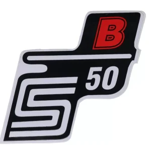 Beliebt Schriftzug S50 B Folie / Aufkleber rot für Simson S50