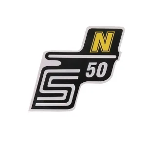 Heißes Angebot Schriftzug S50 N Folie / Aufkleber gelb für Simson S50