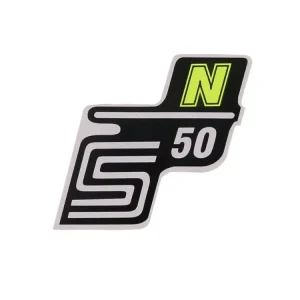 Preisknaller Schriftzug S50 N Folie / Aufkleber neongelb für Simson S50