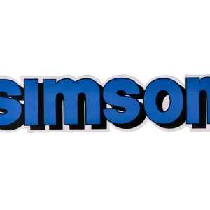 Schriftzug Folie / Aufkleber Tank blau, schwarz für Simson S51 Knallerangebot