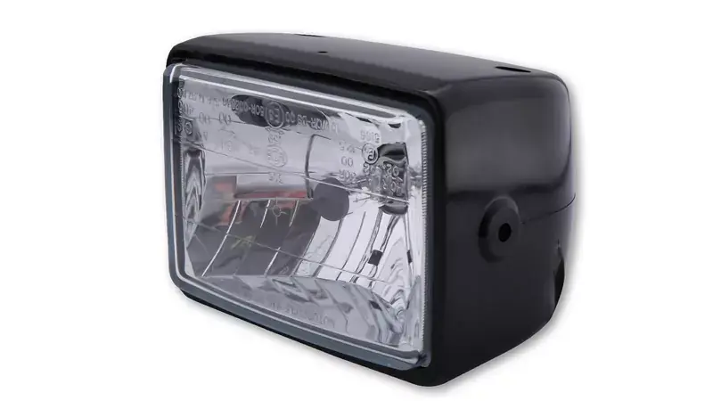 Online Kaufen ECIE Rechteckscheinwerfer H4 12V 60/55W, ABS, schwarz