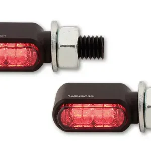 Nur Für Kurze Zeit HIGHSIDER Little Bronx LED Rück-, Bremslicht, Blinker 3in1 Schwarz/Getönt E-geprüft (Paar)