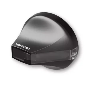 Solange Der Vorrat Reicht HIGHSIDER Pro Flight LED Lenkerendenblinker Gehäuse Schwarz / Linse Rauchgrau (Paar), Vorn