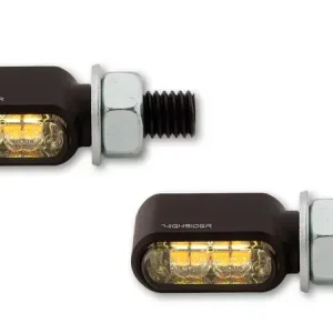 HIGHSIDER Little Bronx LED Blinker/Positionslicht 2in1 Schwarz/Getönt, CNC, E-geprüft (Paar) Direktkauf