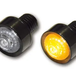 Finale Aktion HIGHSIDER Pro Mono LED Blinker Schwarz / Linse Klar (Paar), vorn & hinten