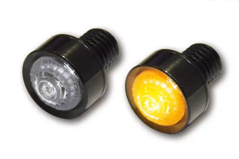 Finale Aktion HIGHSIDER Pro Mono LED Blinker Schwarz / Linse Klar (Paar), vorn & hinten