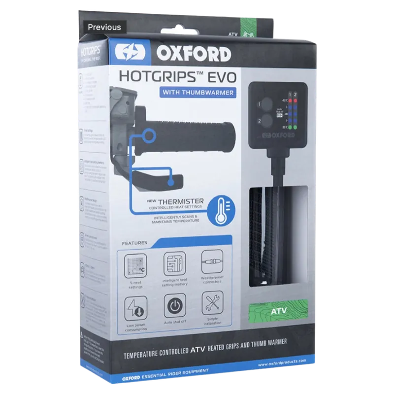 Schneller Versand OXFORD Heizgriffe ''Hotgrips®Evo'' - ATV, Grifflänge 130 / 120 mm