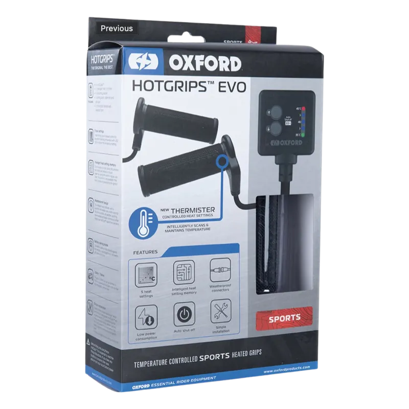 Angebot OXFORD Heizgriffe ''Hotgrips®Evo'' - Sports, Grifflänge 123 / 114 mm