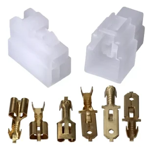 Stecker Satz Kabelverbinder 3 Pins 6,3mm 8-teilig Geprüft