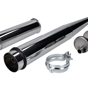 Top-Seller Resonanzauspuff 28mm Chrom für Simson S50, S51, S53, S70, S83, SR50, SR80, KR51/2 Schwalbe