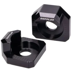 Bestpreis Kettenspanner Gleitstück Set Doppler schwarz für Rieju MRT, MRX, SMX, Tango, RS3 -17