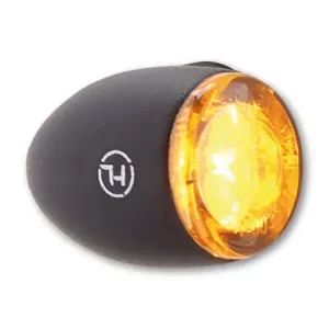 Neu Im Sortiment HIGHSIDER PROTON TWO LED Blinker Gehäuse Schwarz / Linse Rauchgrau, Paar – passend für vorne & hinten