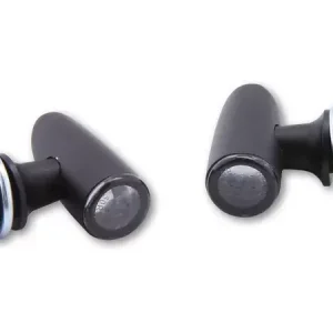 Kostenfreie Lieferung HIGHSIDER Pro Proton One LED Blinker Gehäuse Schwarz / Linse Rauchgrau (Paar), vorn & hinten