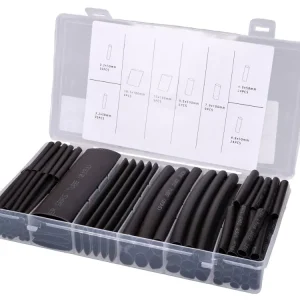 Schrumpfschlauch Set schwarz 142-teilig, selbstklebend Abverkauf