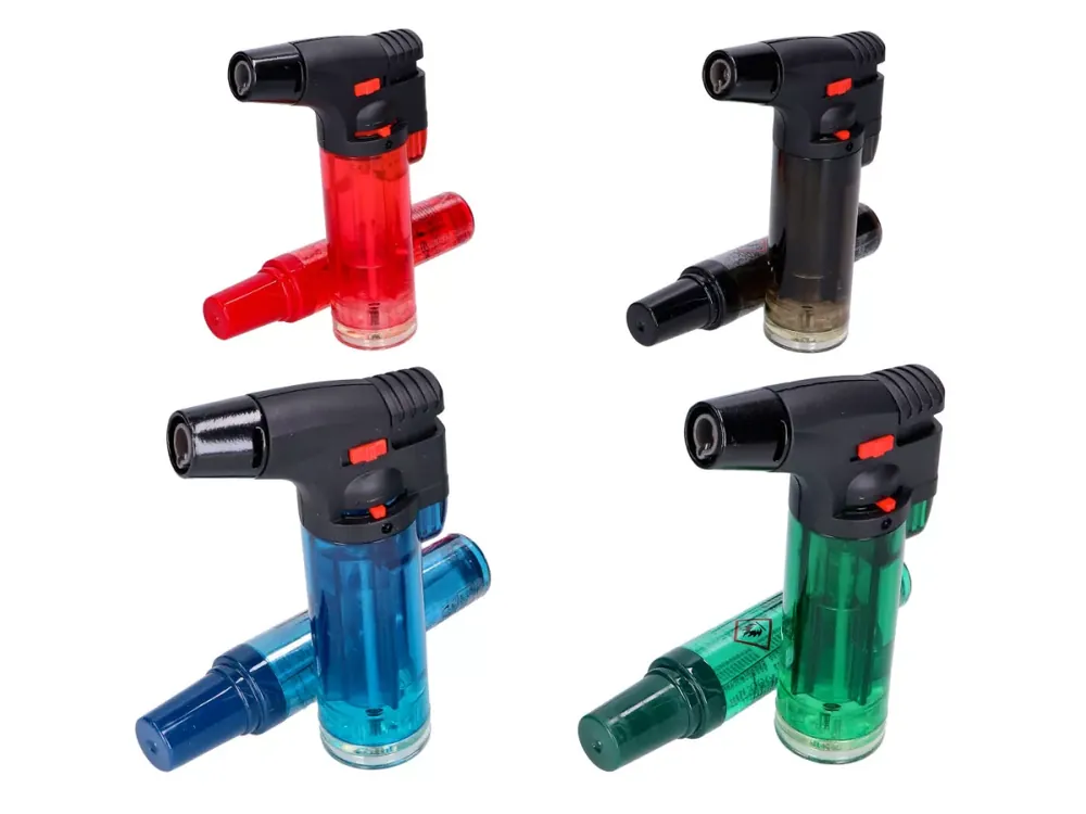 Geprüft Gasbrenner / Sturmfeuerzeug mit Nachfüllpatrone